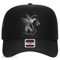 Hummingbird Holding Gray Ribbon Brain Cancer Awareness Cool Gift Hat thumb 0