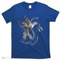Hummingbird Holding Gray Ribbon Brain Cancer Awareness Cool Gift T-Shirt thumb 0