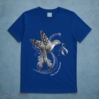 Hummingbird Holding Gray Ribbon Brain Cancer Awareness Cool Gift T-Shirt thumb 5