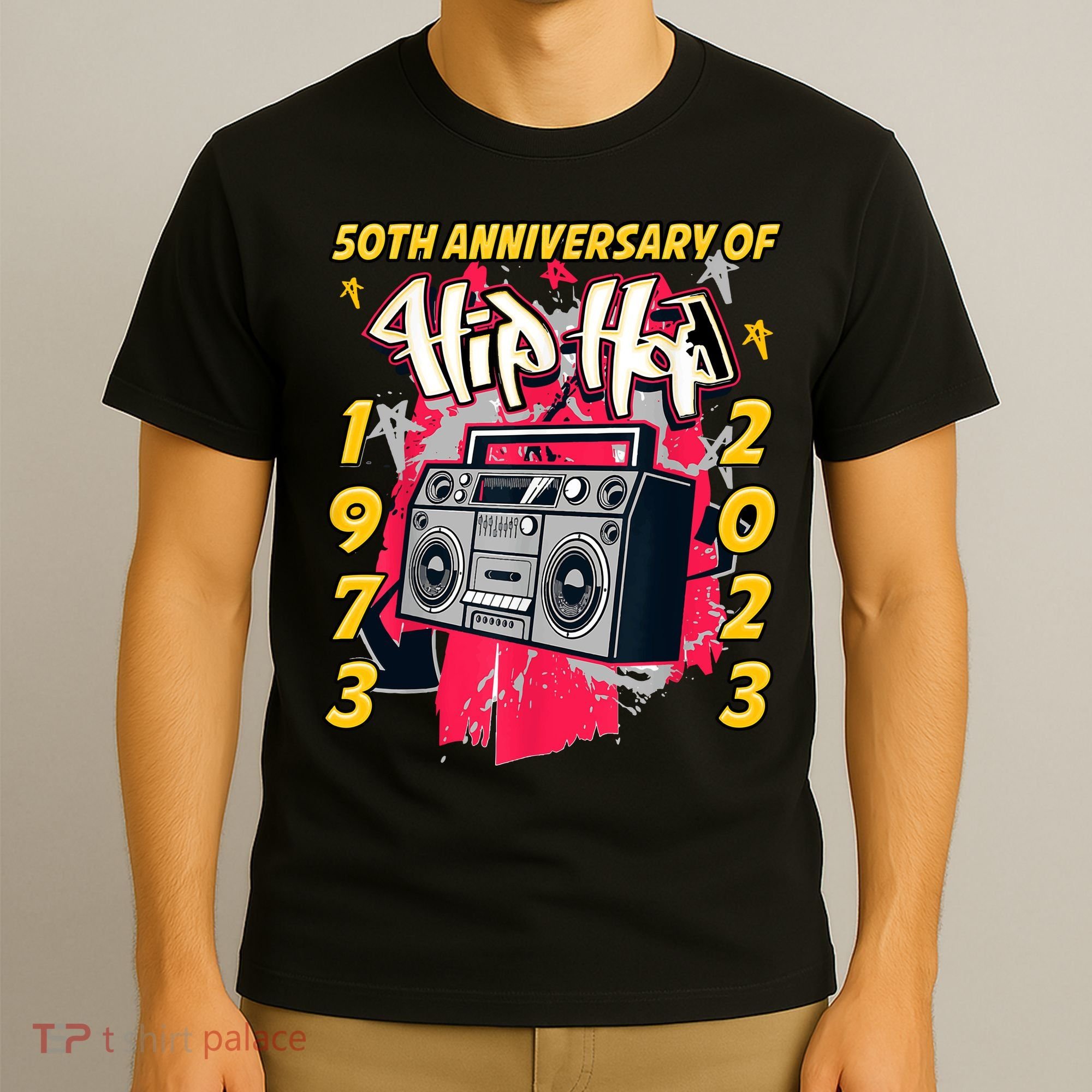 Hip Hop Graffiti Funny 50 Years Old Gift T-Shirt