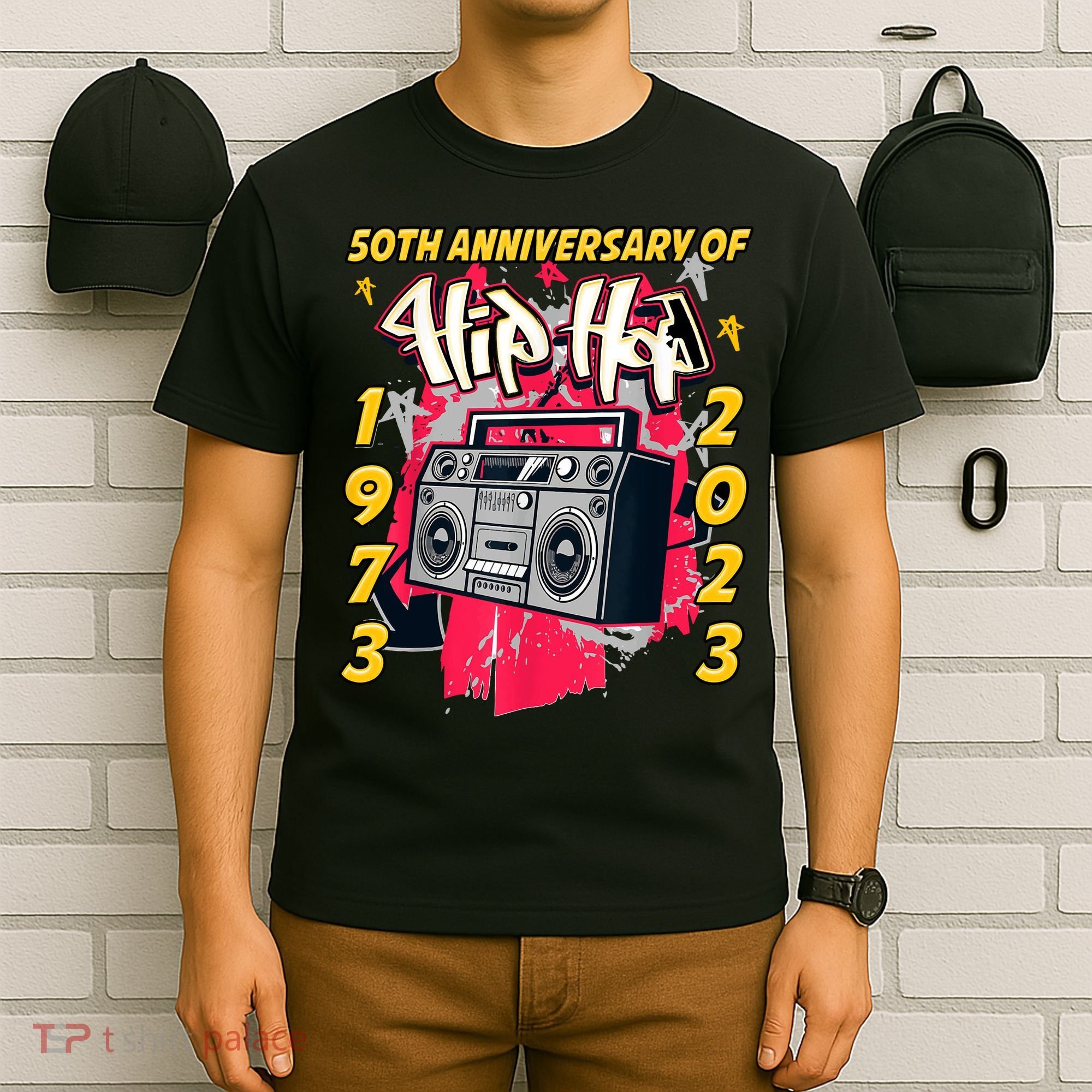 Hip Hop Graffiti Funny 50 Years Old Gift T-Shirt
