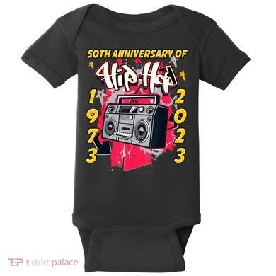 Hip Hop Graffiti Funny 50 Years Old Gift Baby Bodysuit