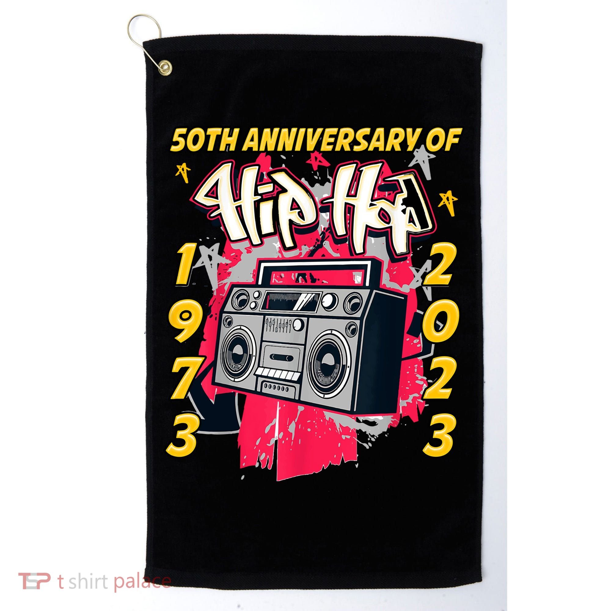 Hip Hop Graffiti Funny 50 Years Old Gift Golf Towel
