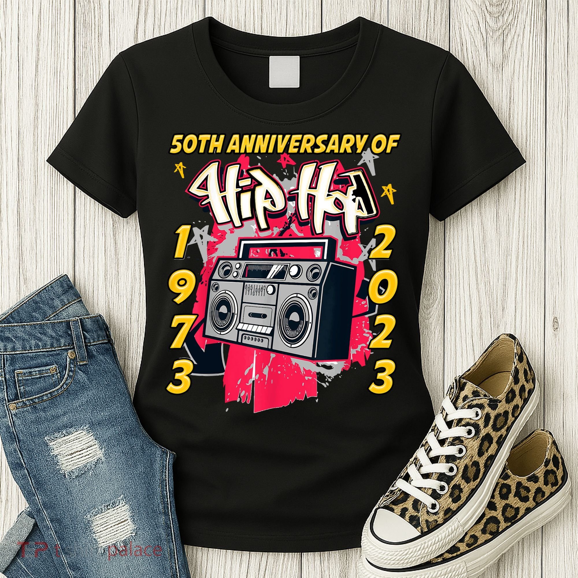 Hip Hop Graffiti Funny 50 Years Old Gift Women's T-Shirt