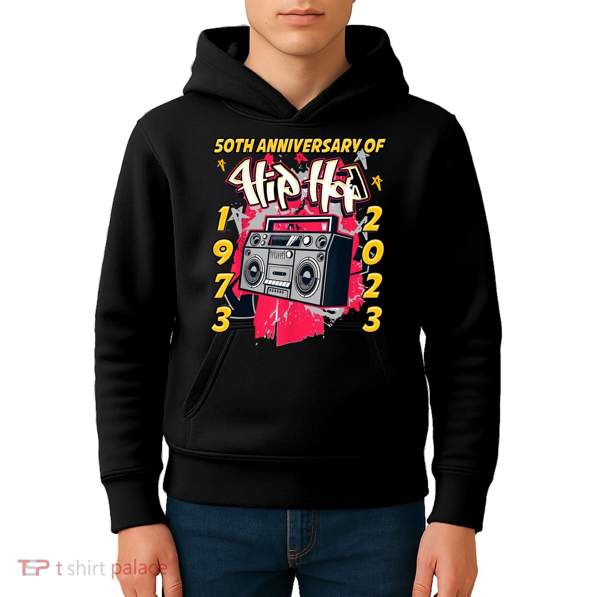 Hip Hop Graffiti Funny 50 Years Old Gift Kids Hoodie