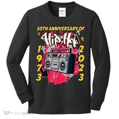 Hip Hop Graffiti Funny 50 Years Old Gift Kids Long Sleeve Shirt