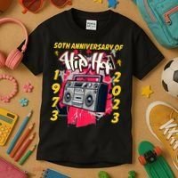 Hip Hop Graffiti Funny 50 Years Old Gift Kids T-Shirt thumb 3