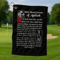 Holy Hand Grenade Of Antioch Golf Towel thumb 1