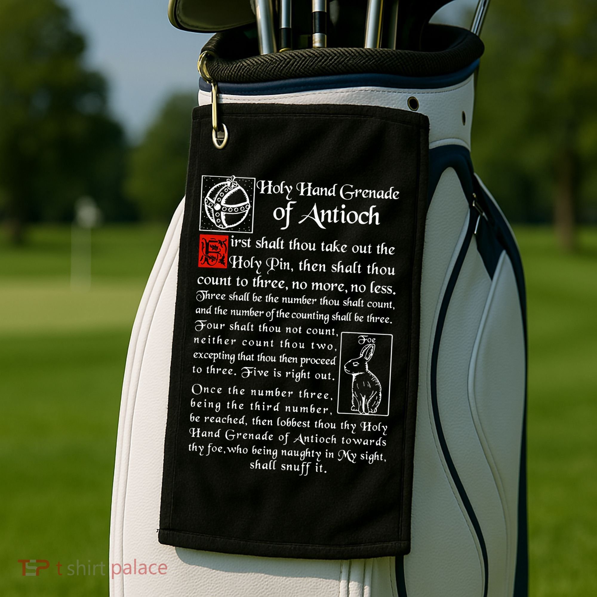 Holy Hand Grenade Of Antioch Golf Towel