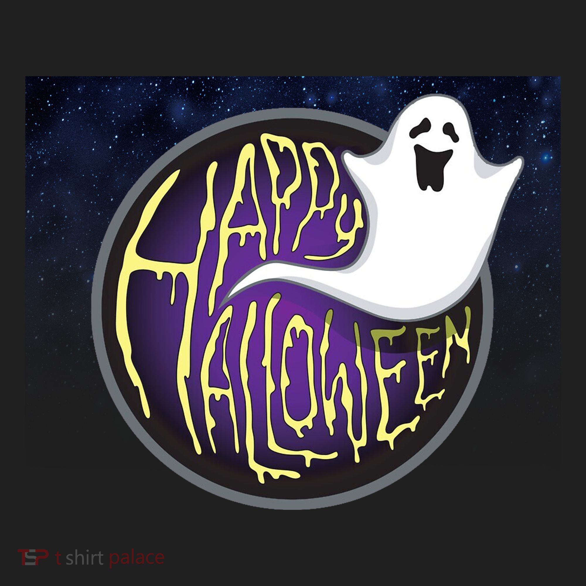 Happy Halloween Ghost Galaxy Women's Sweatshirt