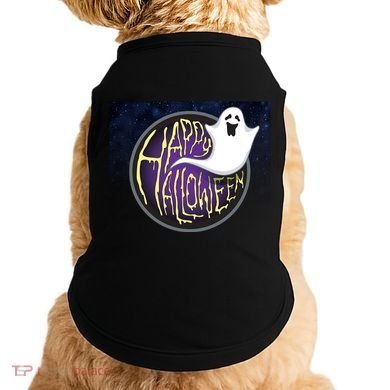 Happy Halloween Ghost Galaxy Doggie Tank