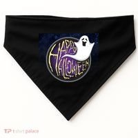 Happy Halloween Ghost Galaxy USA-Made Doggie Bandana thumb 0