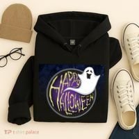 Happy Halloween Ghost Galaxy Hoodie thumb 4