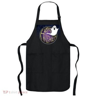 Happy Halloween Ghost Galaxy Apron