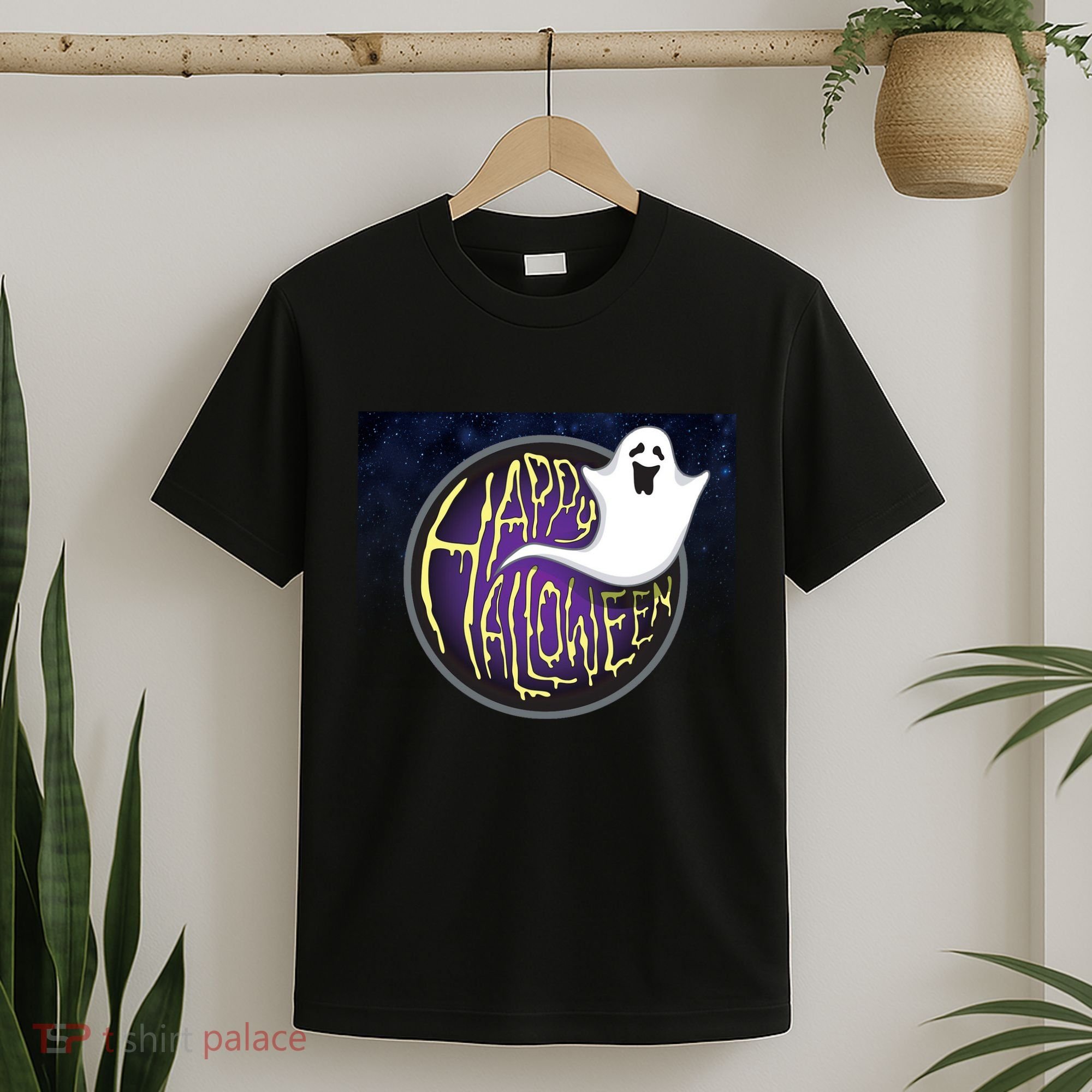 Happy Halloween Ghost Galaxy T-Shirt