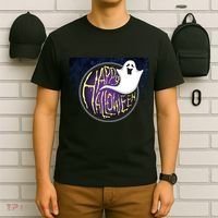 Happy Halloween Ghost Galaxy T-Shirt thumb 6