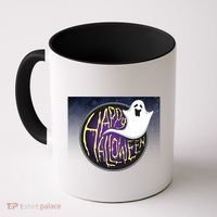 Happy Halloween Ghost Galaxy Coffee Mug thumb 0