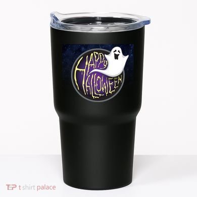 Happy Halloween Ghost Galaxy Tumbler