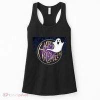 Happy Halloween Ghost Galaxy Women's Tank Top thumb 0