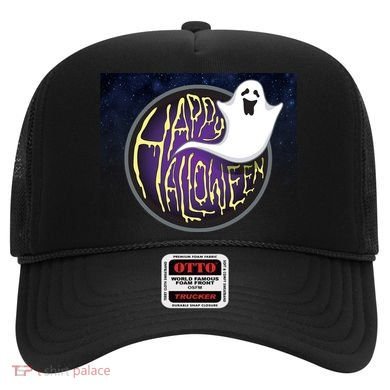 Happy Halloween Ghost Galaxy Hat