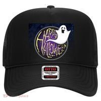 Happy Halloween Ghost Galaxy Hat thumb 0