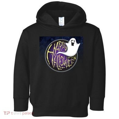 Happy Halloween Ghost Galaxy Toddler Hoodie