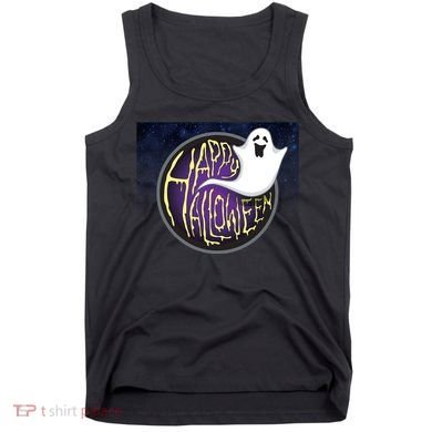 Happy Halloween Ghost Galaxy Tank Top