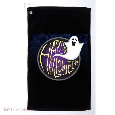Happy Halloween Ghost Galaxy Golf Towel
