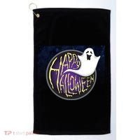 Happy Halloween Ghost Galaxy Golf Towel thumb 0