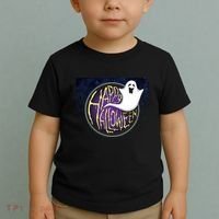 Happy Halloween Ghost Galaxy Toddler T-Shirt thumb 2