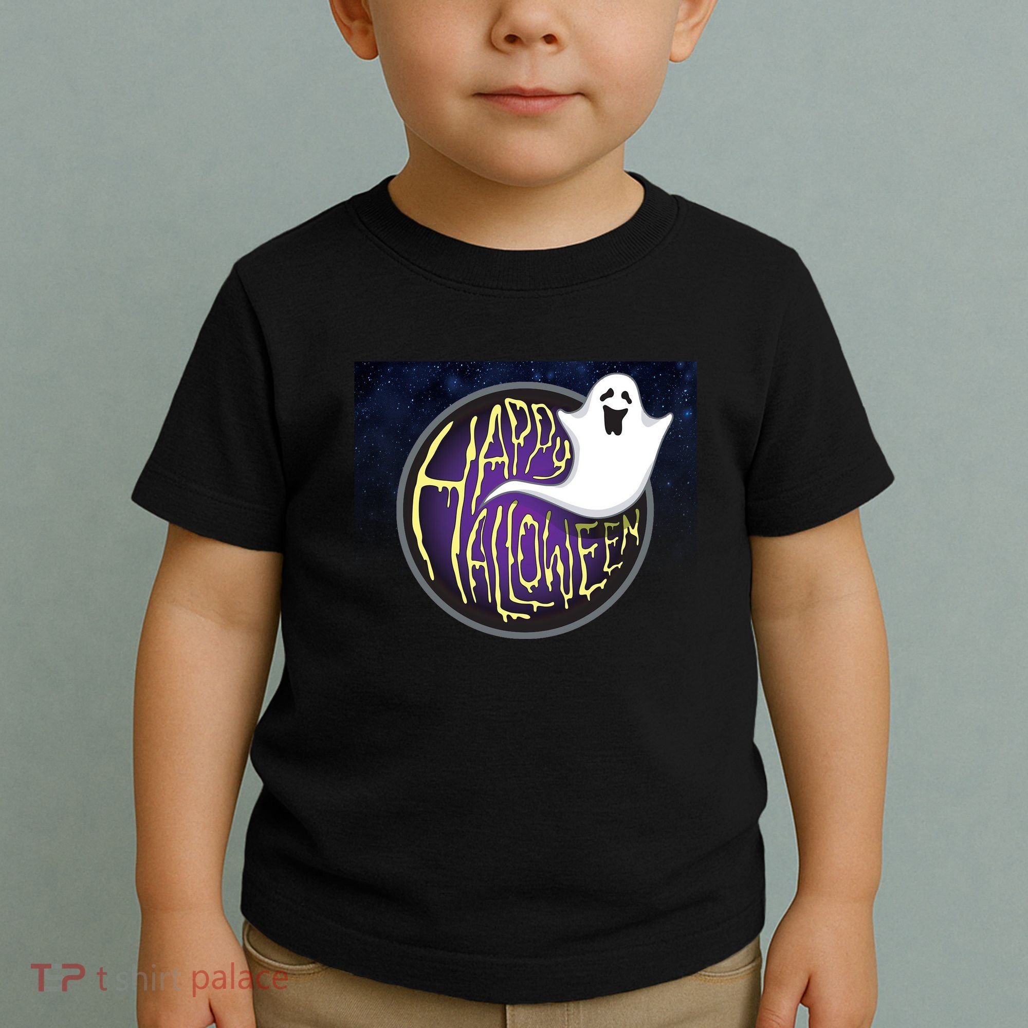 Happy Halloween Ghost Galaxy Toddler T-Shirt