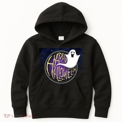 Happy Halloween Ghost Galaxy Kids Hoodie