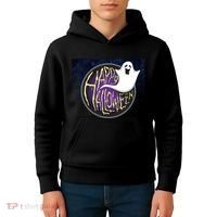 Happy Halloween Ghost Galaxy Kids Hoodie thumb 4