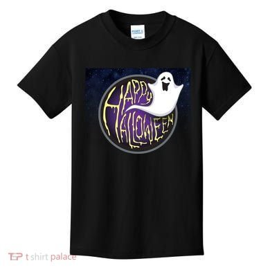 Happy Halloween Ghost Galaxy Kids T-Shirt