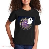 Happy Halloween Ghost Galaxy Kids T-Shirt thumb 2