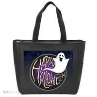 Happy Halloween Ghost Galaxy Tote Bag thumb 0