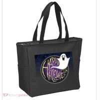 Happy Halloween Ghost Galaxy Tote Bag thumb 2