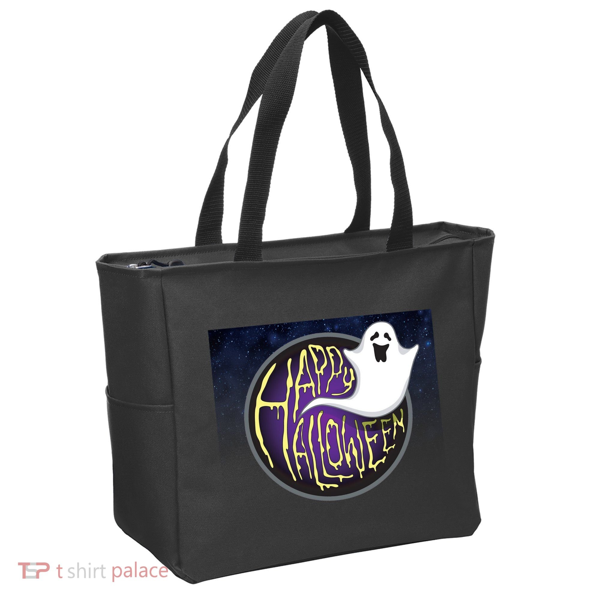 Happy Halloween Ghost Galaxy Tote Bag