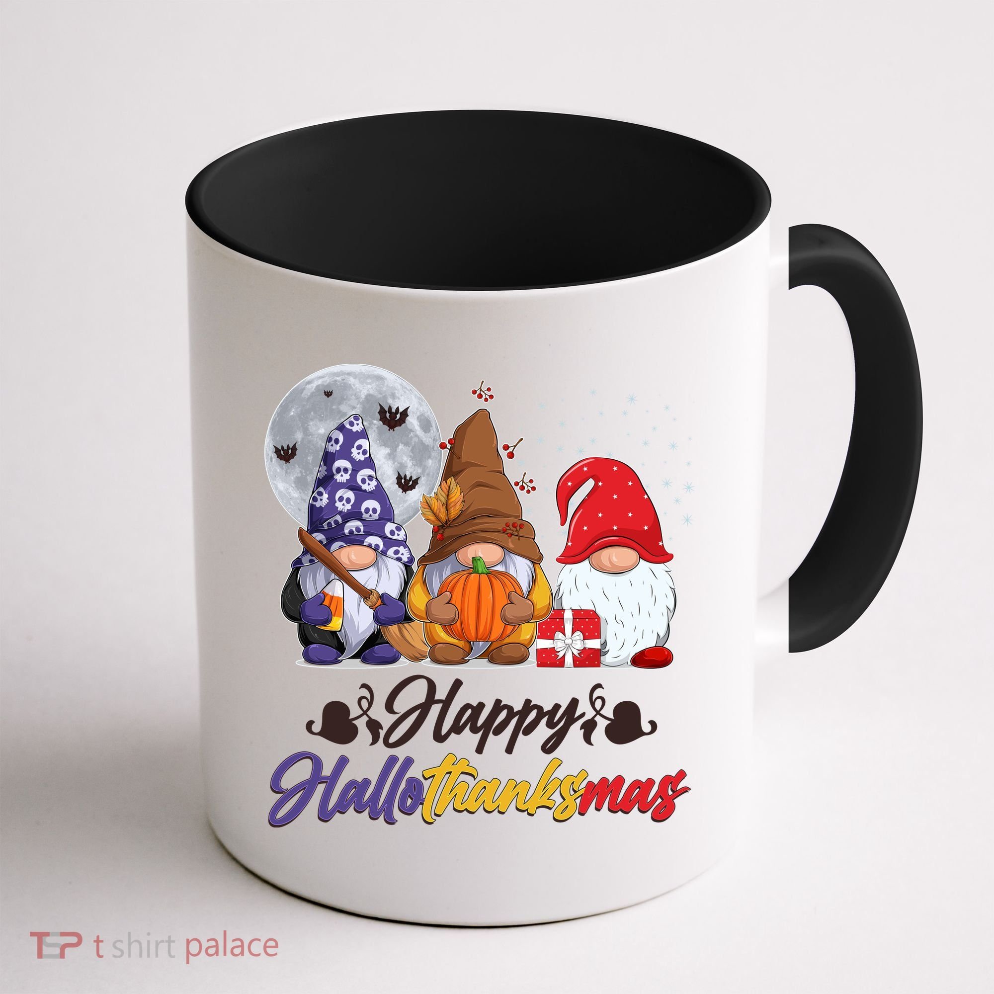 Happy Hallothanksmas Gnomes Coffee Mug