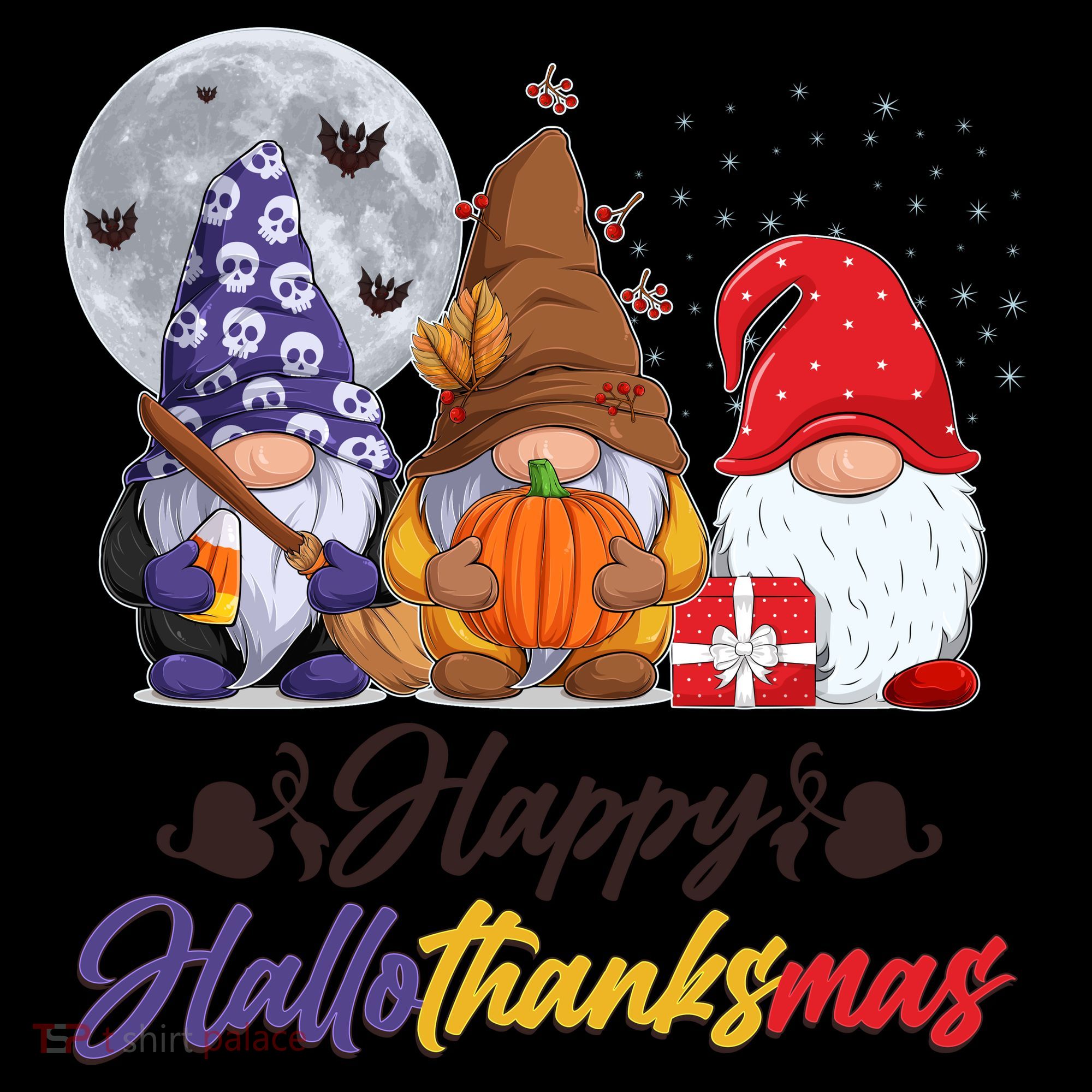 Happy Hallothanksmas Gnomes Coffee Mug