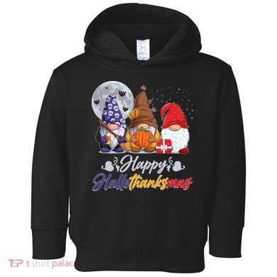 Happy Hallothanksmas Gnomes Toddler Hoodie