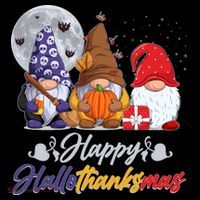 Happy Hallothanksmas Gnomes Toddler Hoodie thumb 2