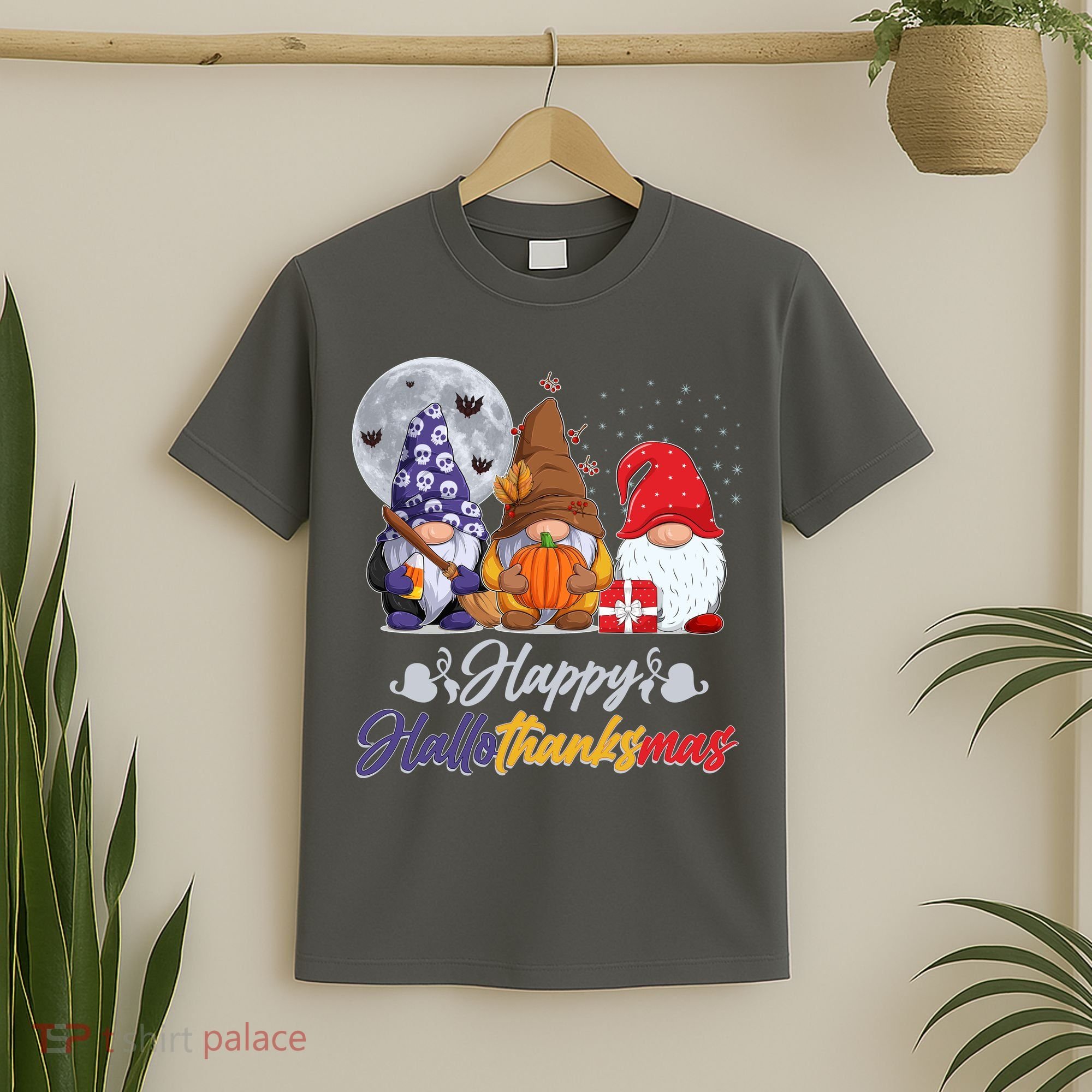 Happy Hallothanksmas Gnomes T-Shirt