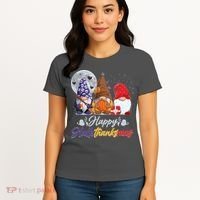 Happy Hallothanksmas Gnomes Women's T-Shirt thumb 4