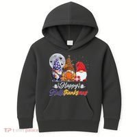 Happy Hallothanksmas Gnomes Kids Hoodie thumb 0