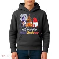 Happy Hallothanksmas Gnomes Kids Hoodie thumb 4