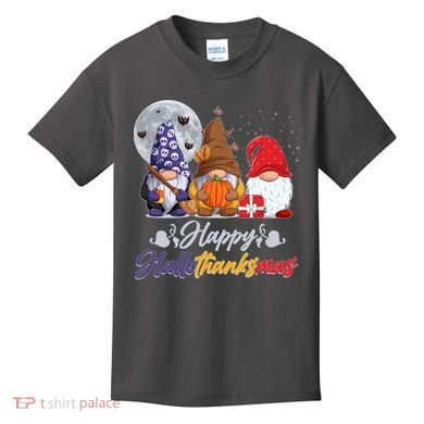 Happy Hallothanksmas Gnomes Kids T-Shirt