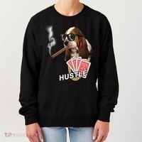 Hustle Hound Gambling Dog Tee Women's Sweatshirt thumb 0