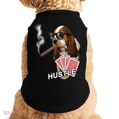 Hustle Hound Gambling Dog Tee Doggie Tank