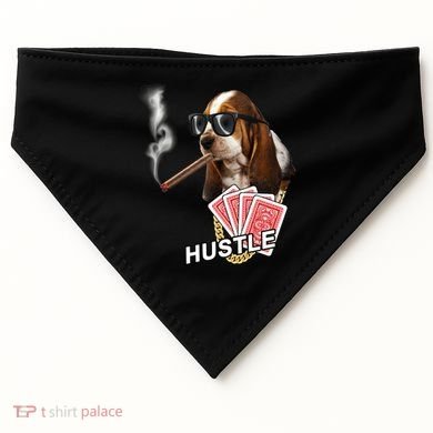 Hustle Hound Gambling Dog Tee USA-Made Doggie Bandana